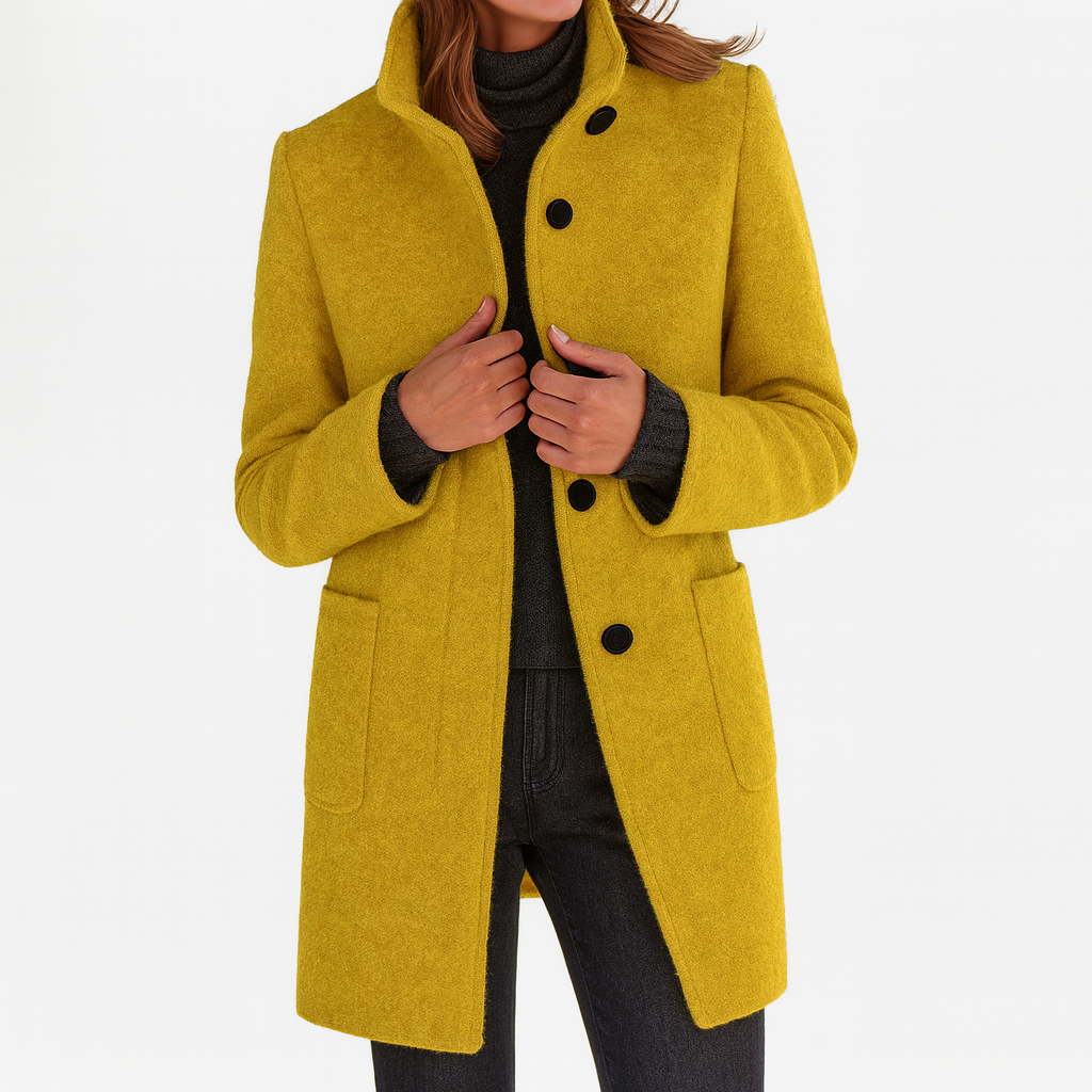 LARA| Cappotto da donna con collo alto