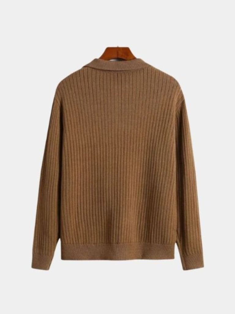 Maglione Polo a V Righe - Viretti