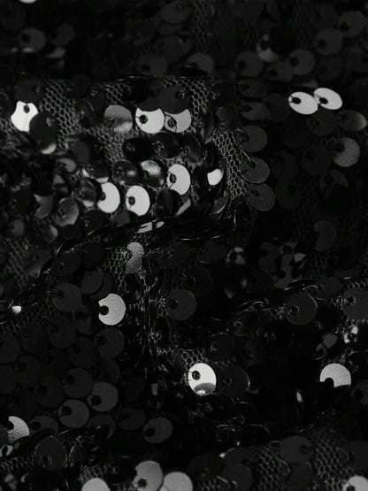 Gonna Elegante con Paillettes Bordeaux - Bodycon con Spacco Laterale