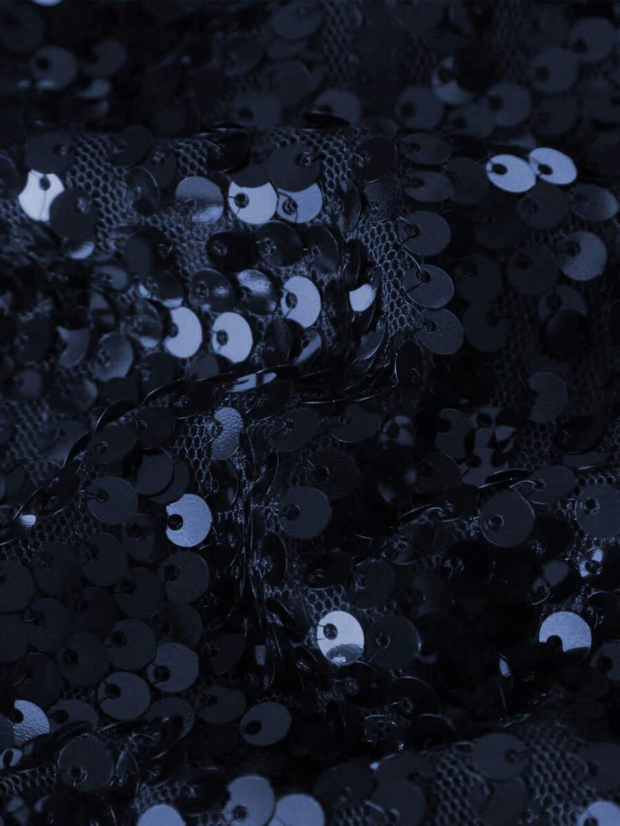 Gonna Elegante con Paillettes Bordeaux - Bodycon con Spacco Laterale