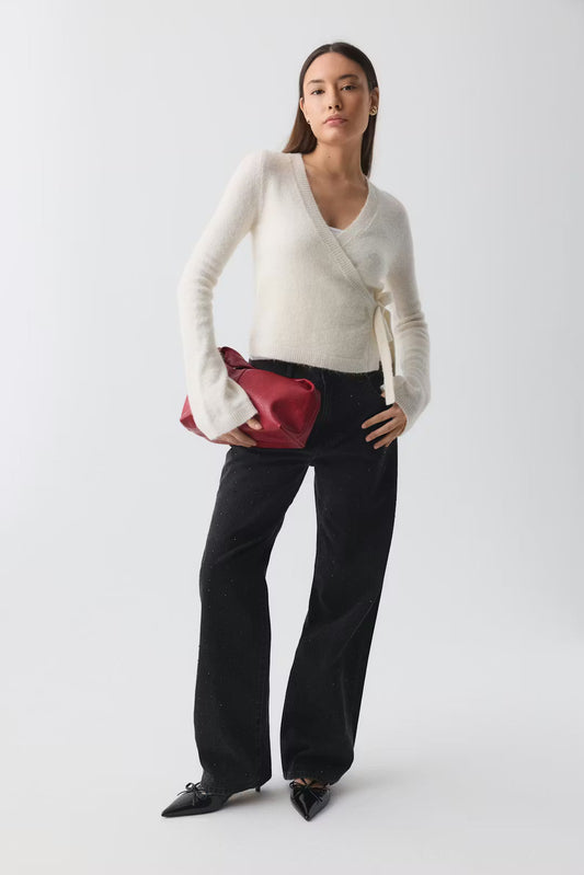 Cardigan Avvolgente in Maglia