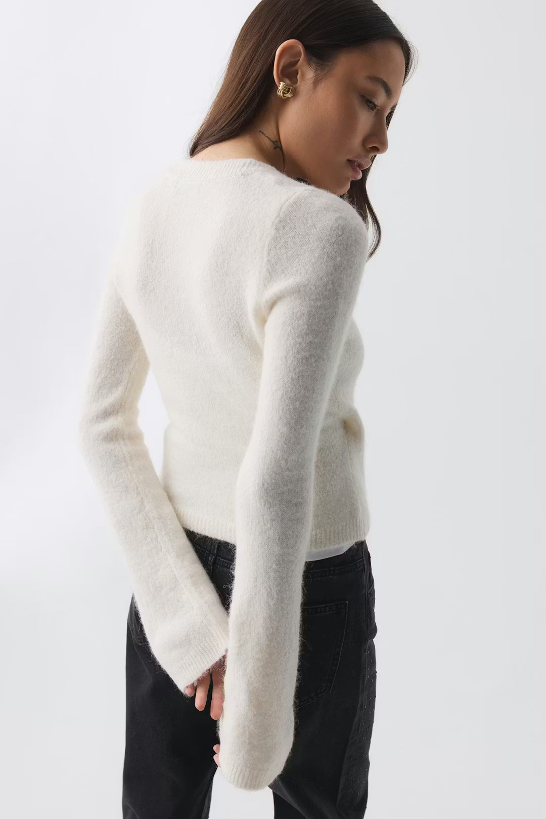 Cardigan Avvolgente in Maglia