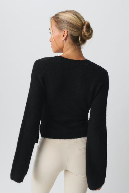 Cardigan Avvolgente in Maglia
