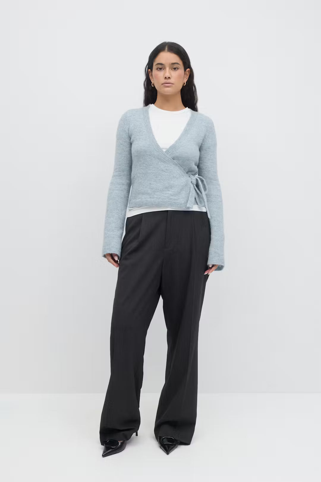 Cardigan Avvolgente in Maglia