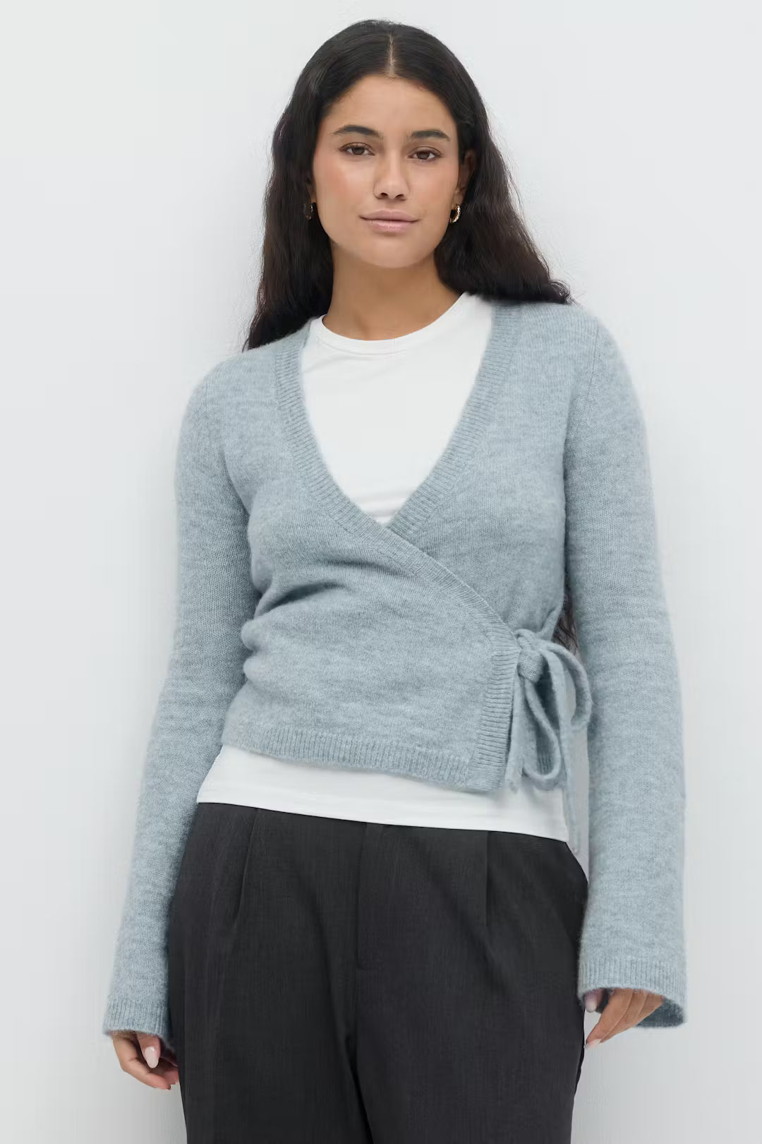 Cardigan Avvolgente in Maglia