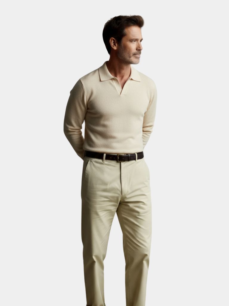 Maglione Polo V-Neck Essenziale - Viretti