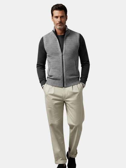 Gilet Elegante con Zip Intera - Viretti