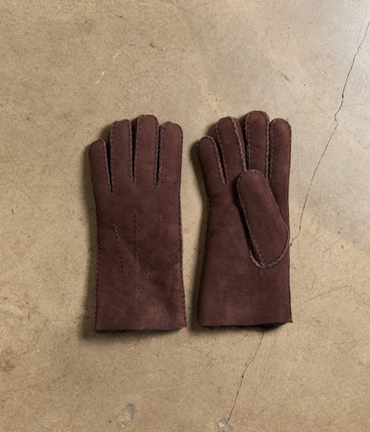 Gants en cuir chocolat Milly