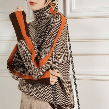 VALENTINA™ | DOLCEVITA JACQUARD CON BANDE A CONTRASTO