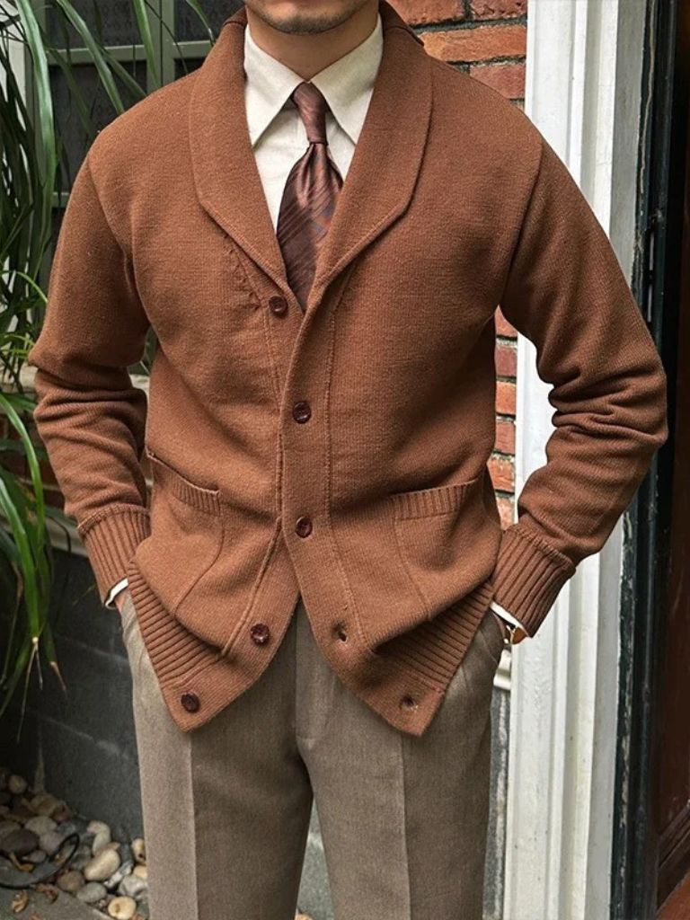 Cardigan In Maglia Britannica - Viretti