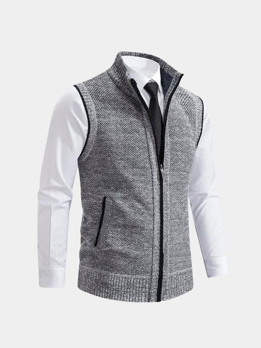 Gilet Elegante con Zip Intera - Viretti