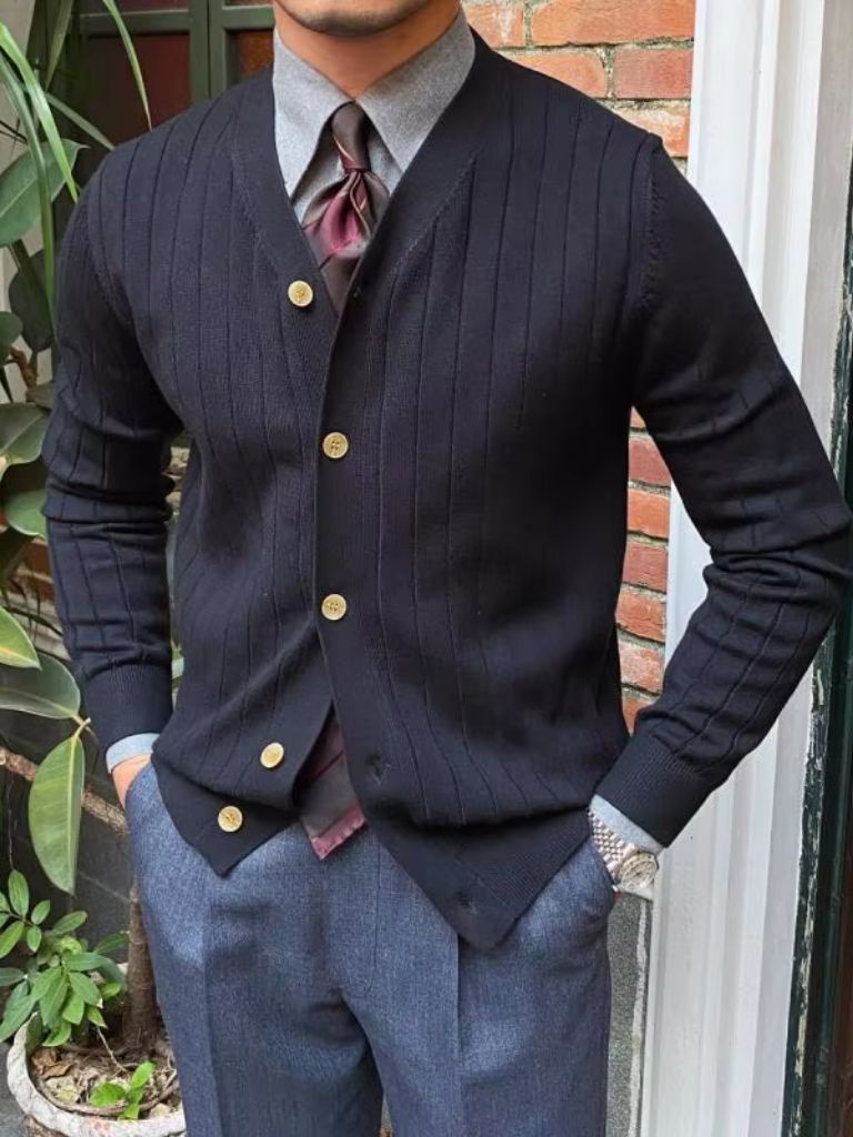 Cardigan Casual In Maglia - Viretti