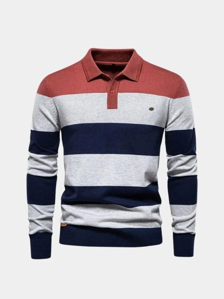 Maglione a Mezzo Zip Colorato - Viretti