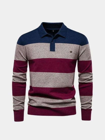 Maglione a Mezzo Zip Colorato - Viretti