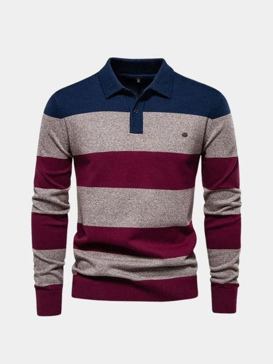 Maglione a Mezzo Zip Colorato - Viretti