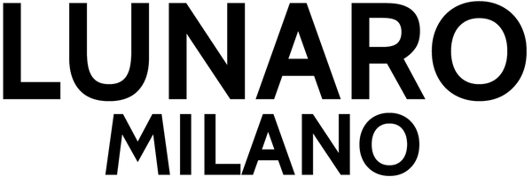 LUNARO MILANO logo in black text on a white background