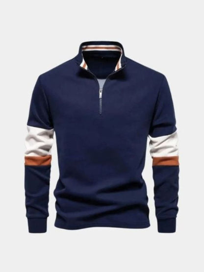 Felpa con Collo e Zip - Viretti